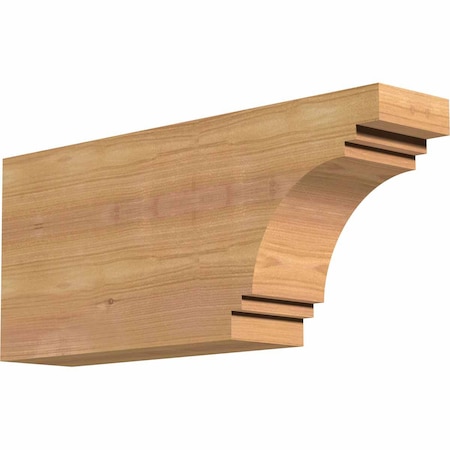 Ekena Millwork Pescadero Smooth Rafter Tail, Western Red Cedar, 3 1/2"W x 8"H x 18"L RFT04X08X18PEC00SWR
